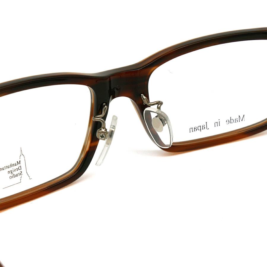 大きいサイズ 伊達 ダテメガネ MDS-124 col.1 60mm マンハッタン