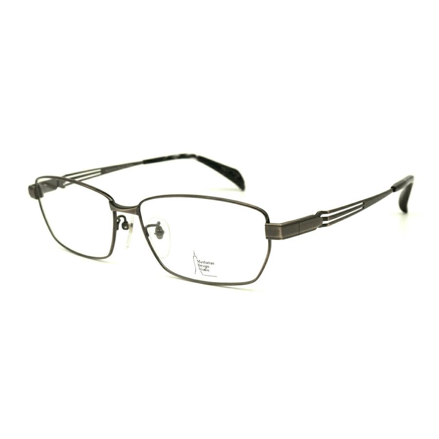 大きいサイズ メガネ MDS-524 col.1 60mm マンハッタンデザイン