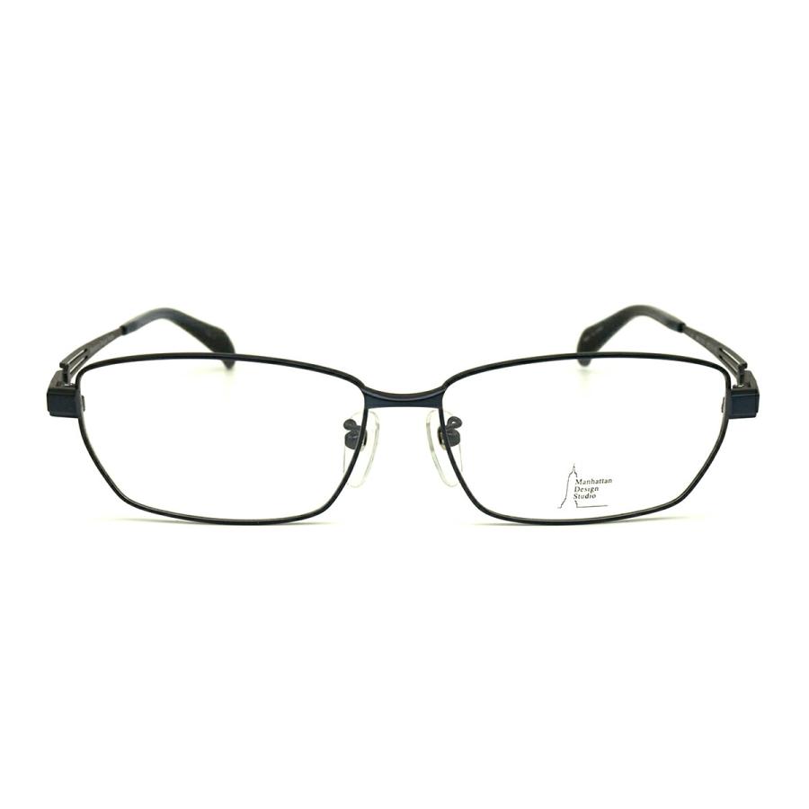 大きいサイズ 伊達 ダテメガネ MDS-524 col.2 60mm マンハッタン