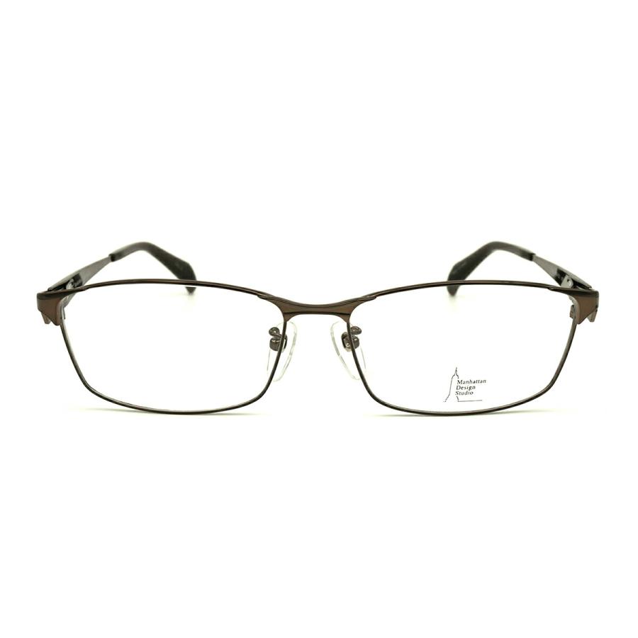 大きいサイズ メガネ MDS-525 col.2 60mm マンハッタンデザイン