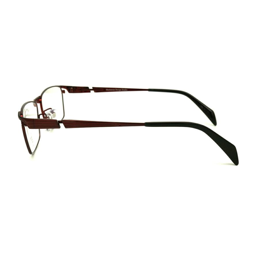 大きいサイズ 伊達 ダテメガネ MDS-528 col.1 60mm マンハッタン