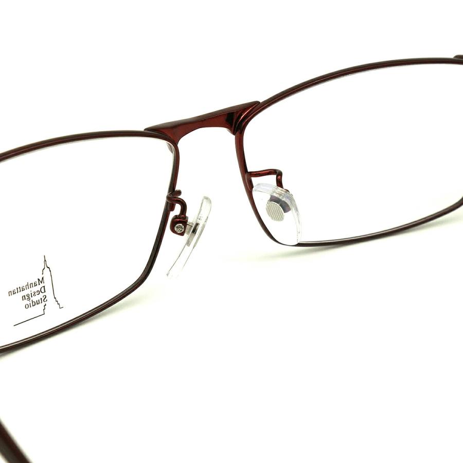 大きいサイズ 伊達 ダテメガネ MDS-528 col.1 60mm マンハッタンデザインスタジオ ブルーライトカット UVカット 大きい顔 大きいサイズ 伊達 ダテメガネ MDS-528 col.1 60mm マンハッタン