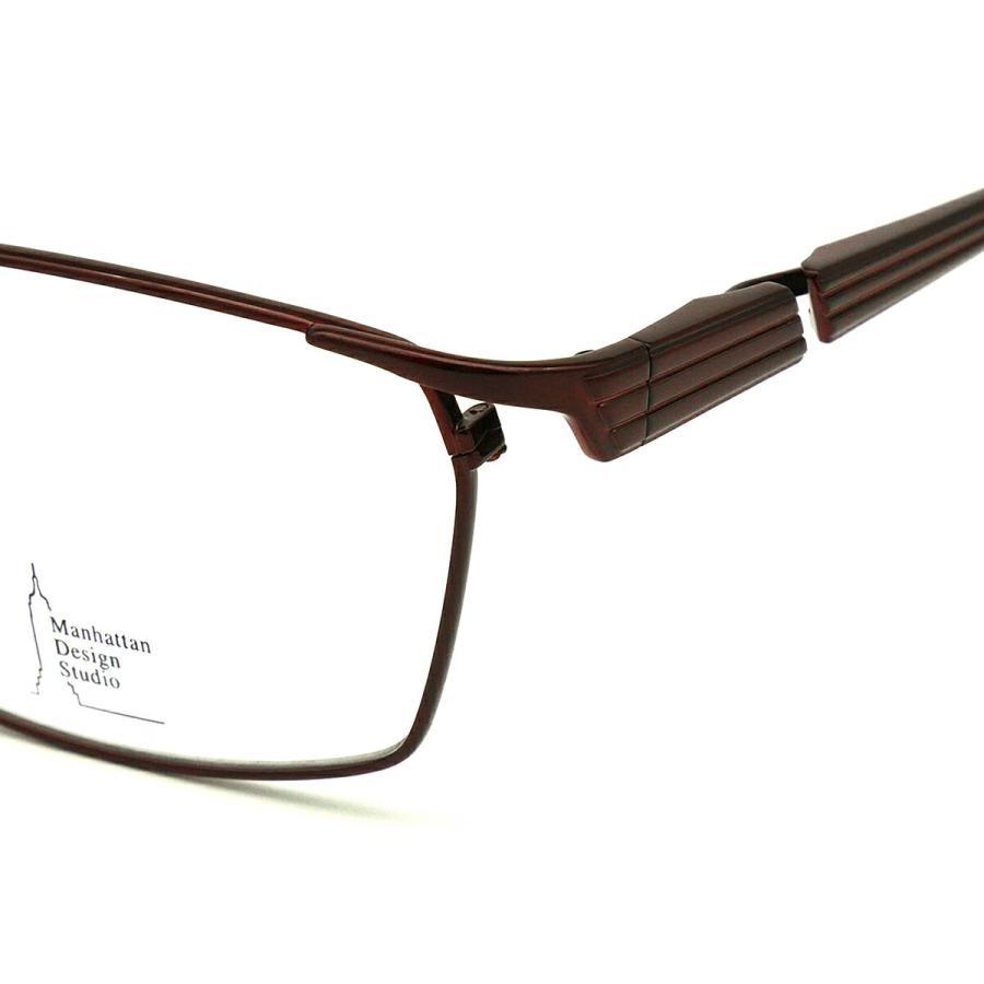 大きいサイズ メガネ MDS-528 col.1 60mm マンハッタンデザイン