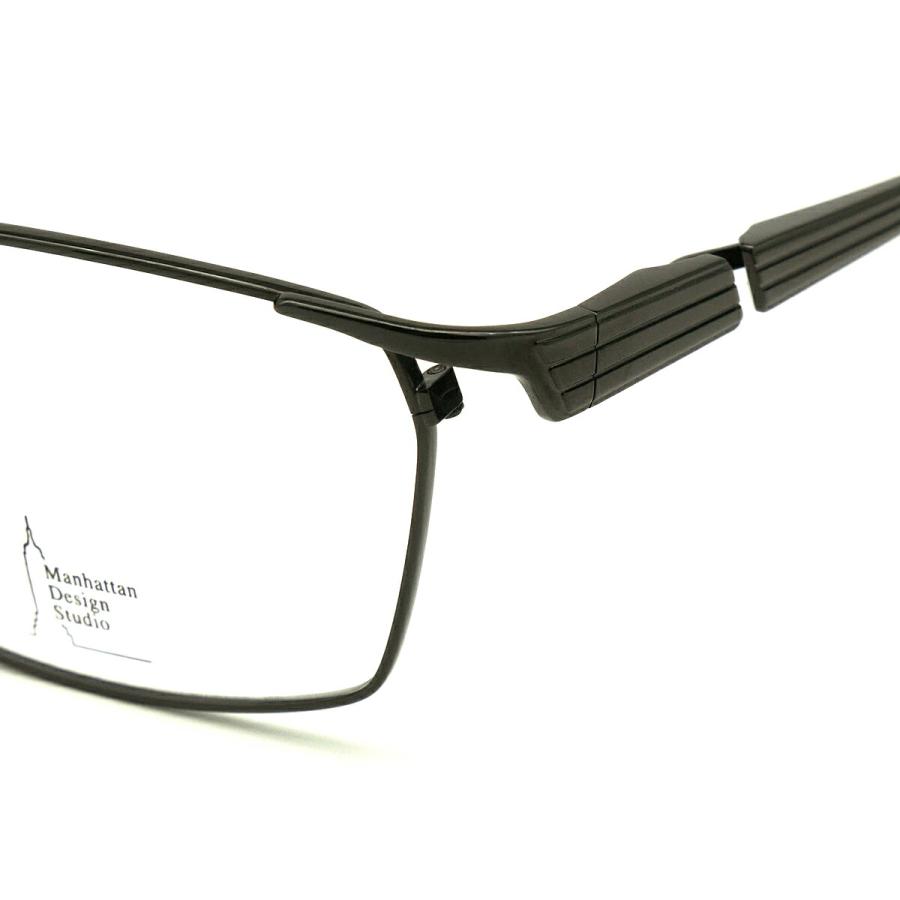 大きいサイズ 伊達 ダテメガネ MDS-528 col.2 60mm マンハッタン