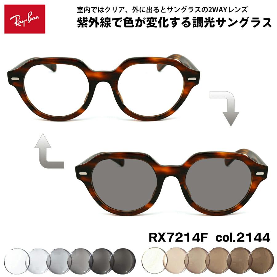 レイバン 調光 サングラス RX7214F (RB7214F) 2144 51mm Ray-Ban GINA