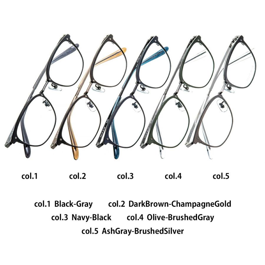 ソリッドブルー メガネ S-245 5色 51mm SOLID BLUE 日本製 鯖江