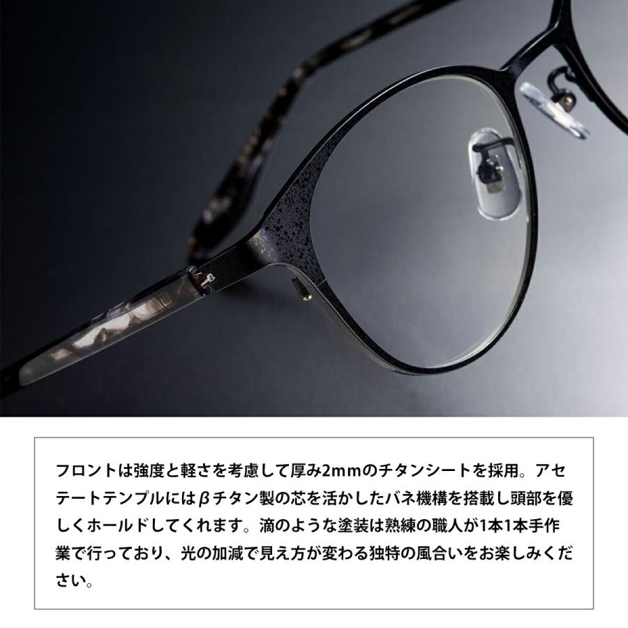 ソリッドブルー メガネ S-250 4色 50mm SOLID BLUE 日本製 鯖江