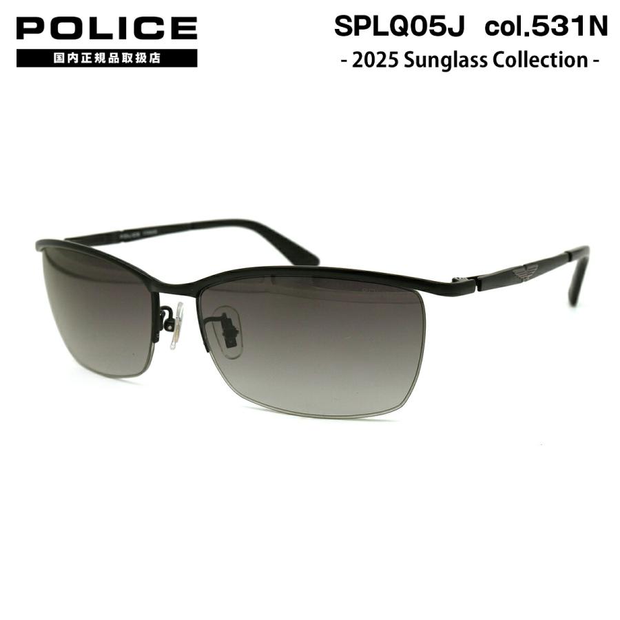 ☆【国内正規品・新品】POLICE ポリス　サングラス　SPLQ05J-531N ポリス サングラス 2025 SPLQ05J 531N 59mm アジアンフィット POLICE