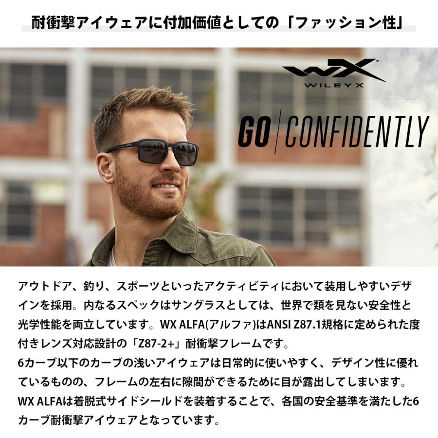 ワイリーエックス アルファ 偏光 サングラス WXJ-AC6ALF09 WILEY X WX ALFA 09 キャプティベイト ブルーミラー 日本仕様の画像