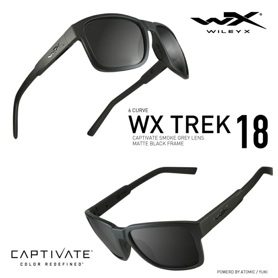 ワイリーエックス トレック 偏光 サングラス WXJ-AC6TRK18 WILEY X TREK CAPTIVATE キャプティベイト マットブラック UVカット_3