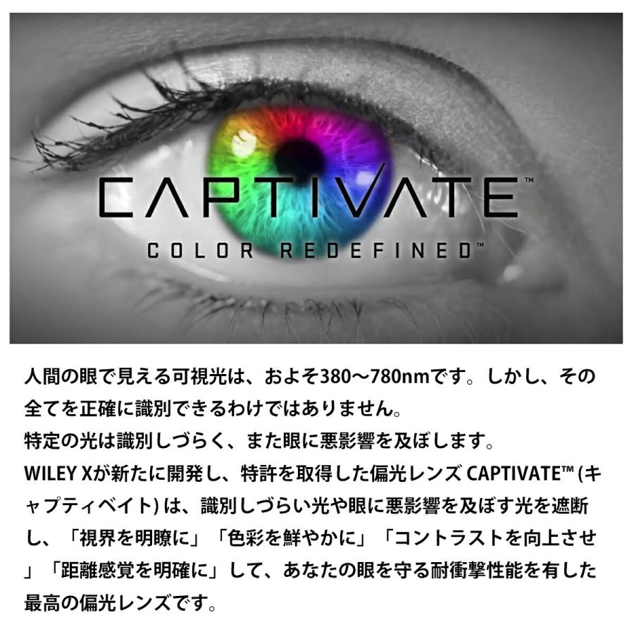 ワイリーエックス トレック 偏光 サングラス WXJ-AC6TRK18 WILEY X TREK CAPTIVATE キャプティベイト マットブラック UVカット_6
