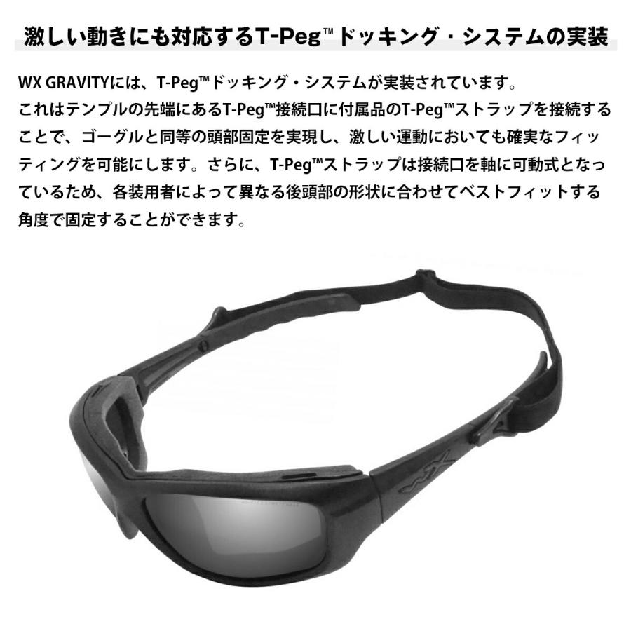 ワイリーエックス グラビティ サングラス WXJ-CCGRA03D WILEY X WX GRAVITY RIM Black Ops マットブラック スモークグレー UVカット_2