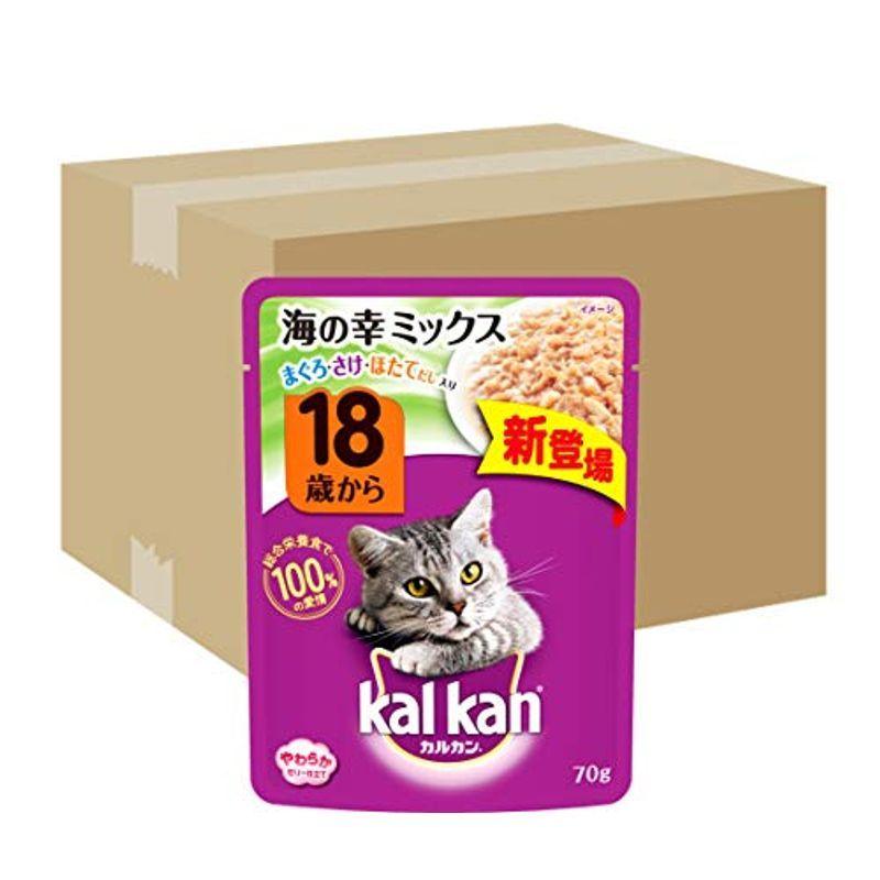 カルカン パウチ 18歳から お魚ミックス キャットフード 高齢猫用 70g×160袋 (ケース販売) - 3
