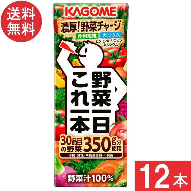 カゴメ 野菜一日これ一本 200ml 12本入り 野菜一日これ一本 カゴメ 200ml 12本 送料無料 : アイシャイン - 通販