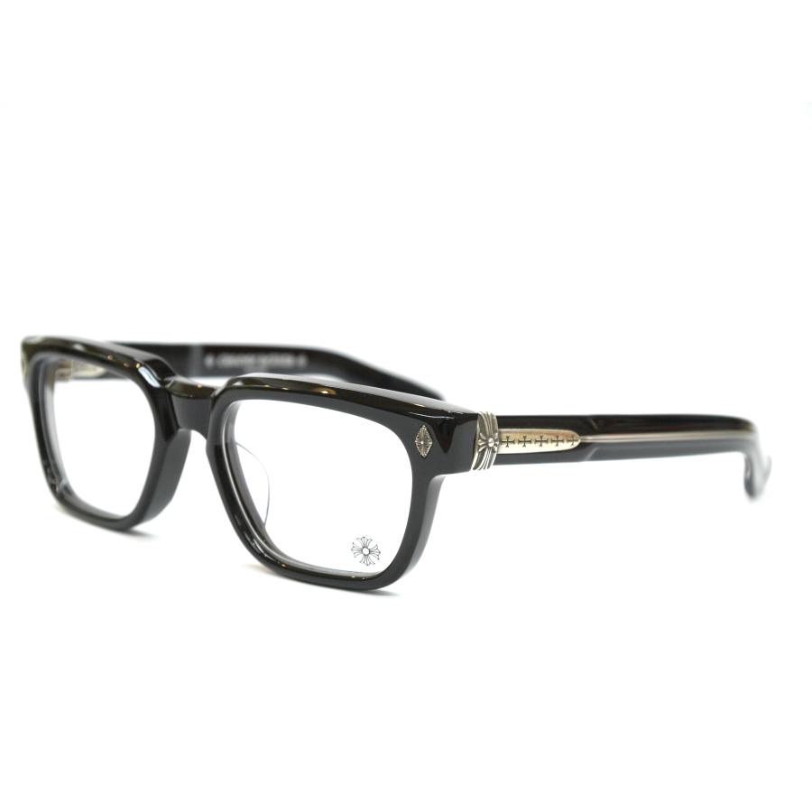クロムハーツ サイドクロス ボストンフレーム メガネ サングラス CHROME HEARTS（クロムハーツ） メガネフレーム PEN 15 53□20 Col.BK