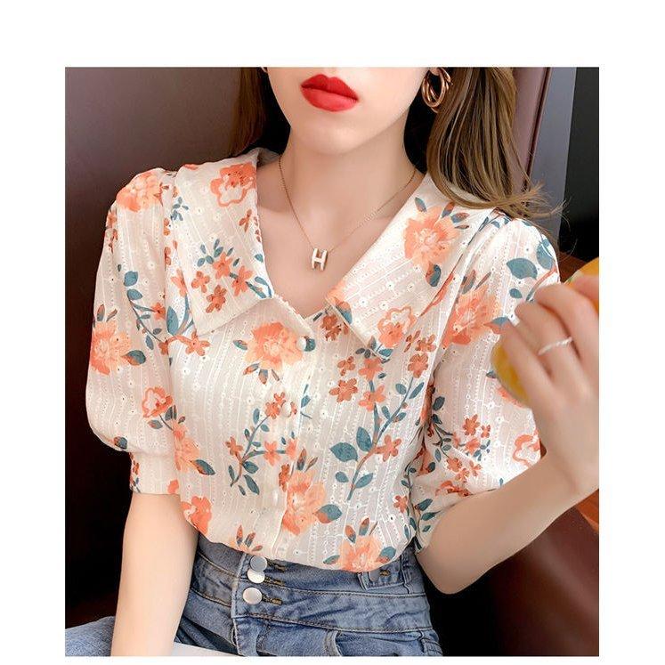 シャツ おしゃれ 半袖 夏 花柄 レディース ブラウス ファッション 送料無料 代 30代 40代 50代 可愛い 大人 お洒落 夏服 カジュアル オフィス 半袖 有名人芸能人 Www Le Vin Pas A Pas Com