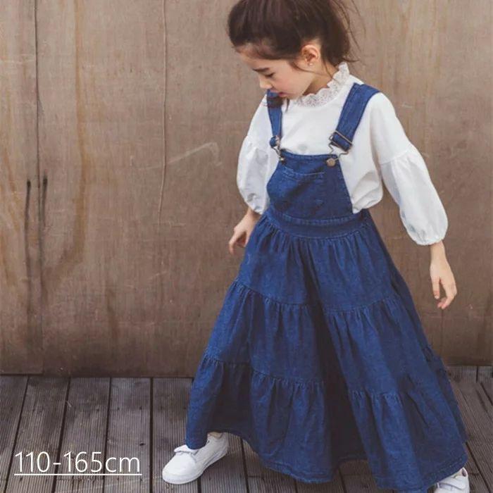 子供服 女の子 秋 春 冬 セットアップ ２点セット 長袖 トップス デニムスカート カジュアル ナチュラル 可愛い 韓国 子供 服 おしゃれ 幼稚園 小学生 中学生 通 9cnvewgry2 Iuu Org Tr