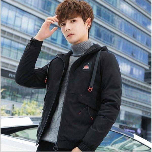 人気商品 コート ダウンジャケット アウター メンズ ダウンコート ブルゾン フード付き 2色展開 防寒 防風 保温 冬服 無地 ダウンコート カラー コーヒー Www Socialchangecentral Com