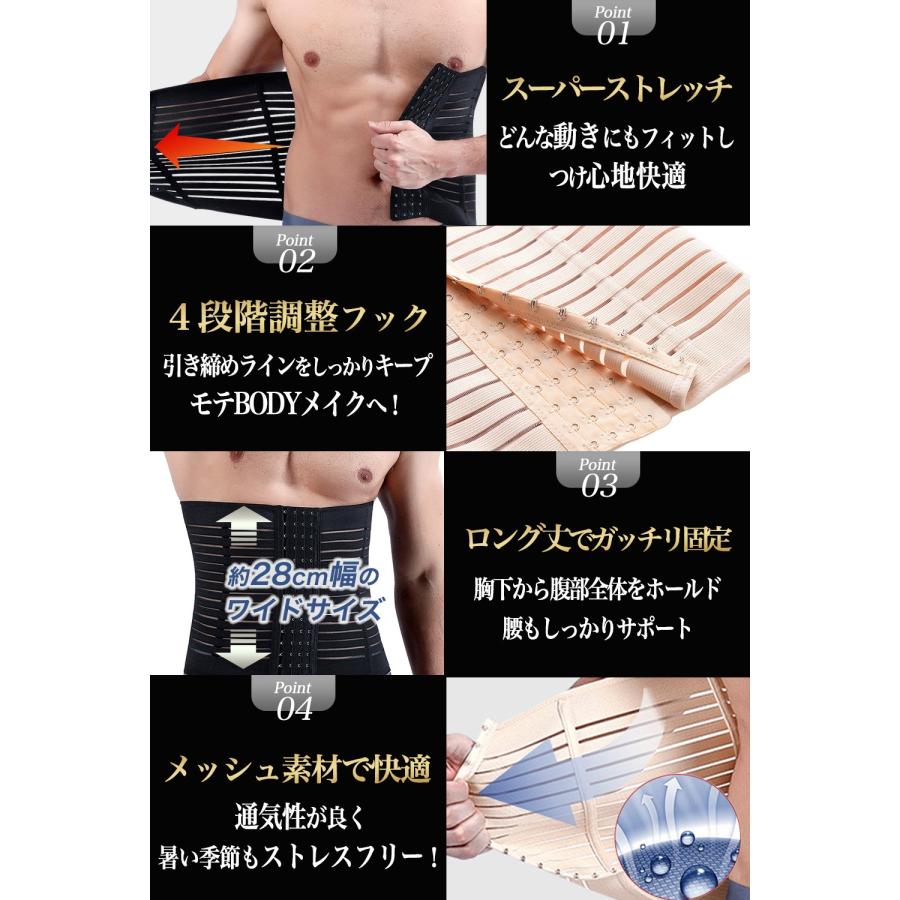 加圧ベルト【整体師監修】腹筋サポーター 腰ベルト お腹 ウエスト