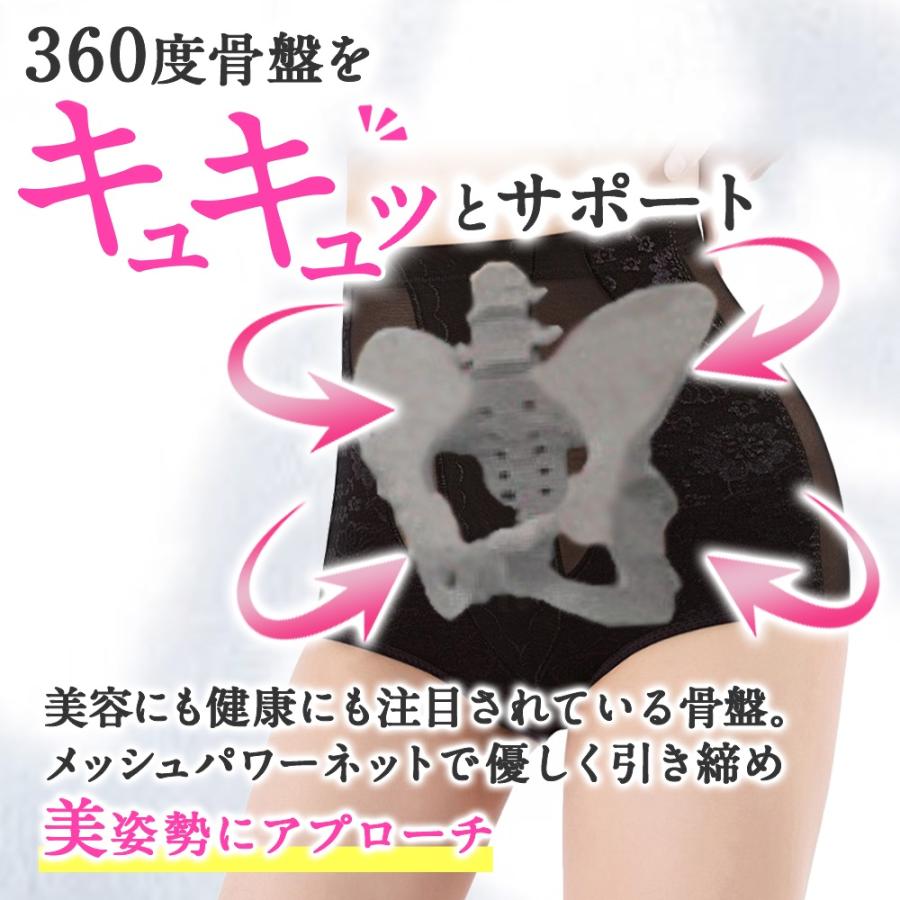すっぽり 夏 ガードル 深履き メッシュ ガードルショーツ 整体師監修