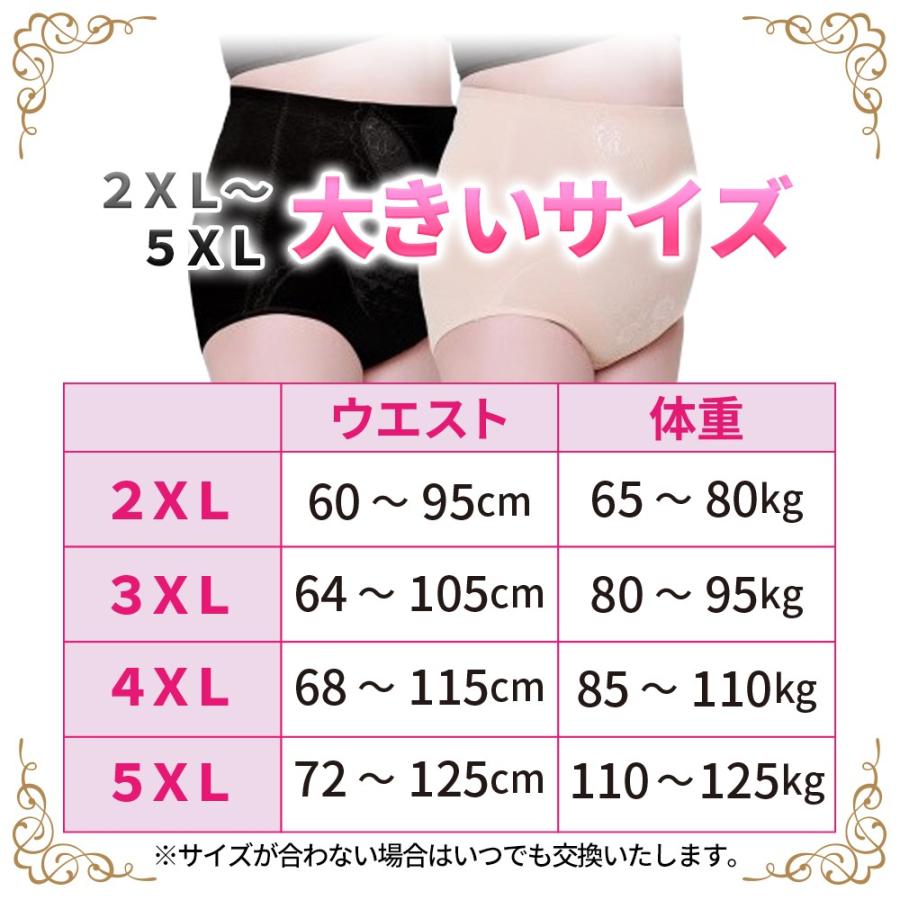 大きいサイズ ガードル 補正下着 骨盤 ショーツ 深ばき ハイウエスト 下着 2XL 3XL 4XL 5XL 爆買 |  | 08