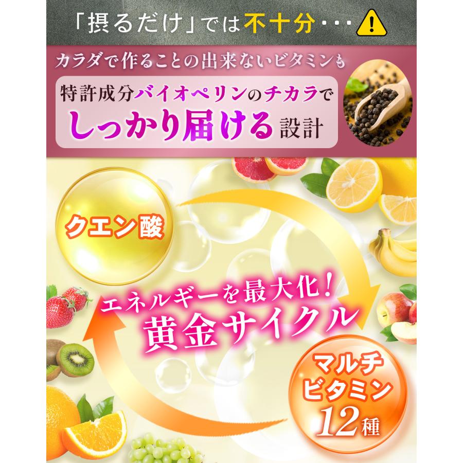 マルチビタミン 12種 × クエン酸 サプリ 【医師監修】健康志向の方