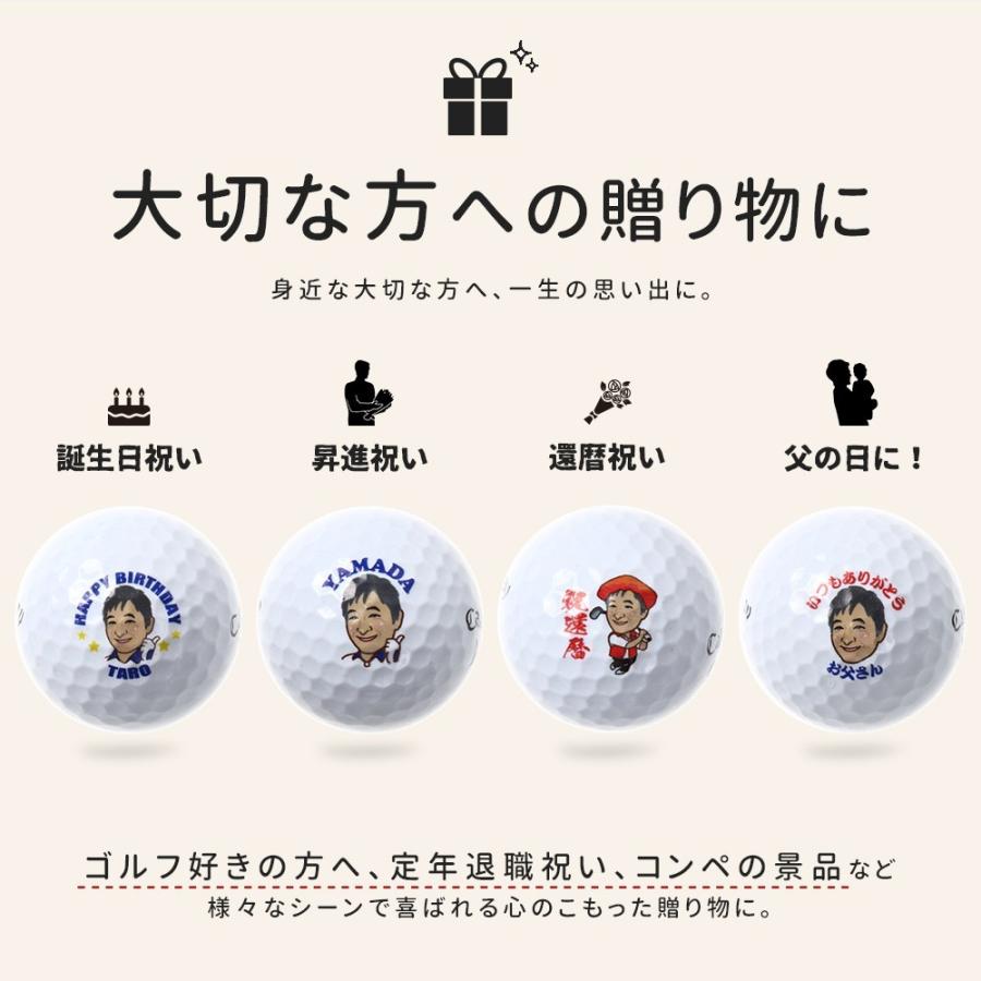似顔絵ゴルフボール 6球 ゴルフブランドのハイグレードボールが選べる 名入れもok オリジナル オーダーメイドギフト 敬老の日の贈物 Go S 02 イージークリエイト 通販 Yahoo ショッピング