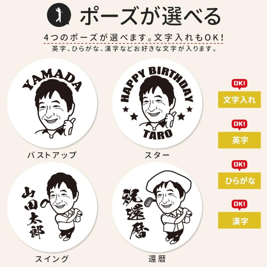 似顔絵オーダー　似顔絵　A3 ゴルフ　5名さま go-12k_03.jpg