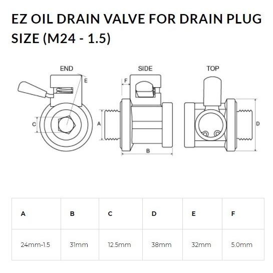 オイルチェンジャー 自分でオイル交換 工具は不要！ドレンボルトの代わりに付けるだけ！ 日産UD トラック 大型車GH13エンジン等 EZ-8  24mm-1.5 EZバルブ｜ez-valve｜09