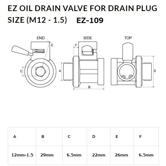 オイルコック スズキバイク オイル交換 12mm-1.5 EZ-109 オイルチェンジャー|ez-valve|10