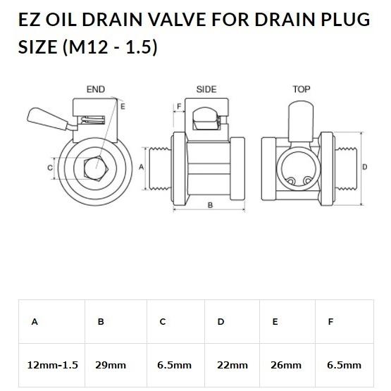 オイルドレンコック KTMバイク オイル交換 12mm-1.5 EZ-109 オイルチェンジャー|ez-valve|10