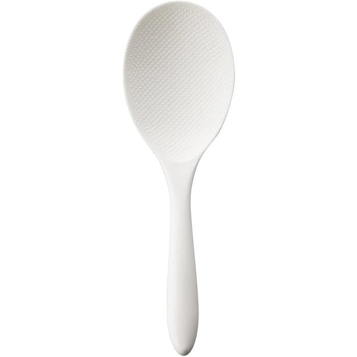 曙産業 もりっこしゃもじ 小さい しゃもじ 白 黒 19cm 日本製 ごはんを