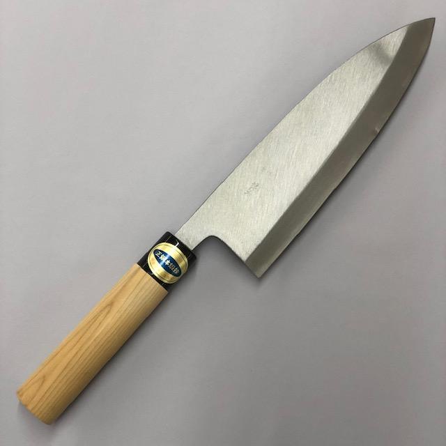 出刃 包丁 21cm 210mm 片刃 日本鋼 鋼 ハガネ製 家庭用 業務用 プロ用 研げる 海釣り 釣り 魚 三枚おろし さばく 和包丁 最 ...