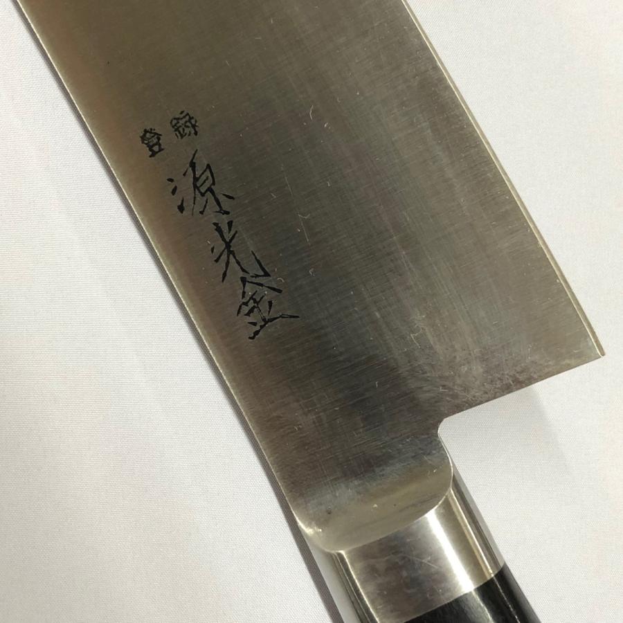 正広作 別撰 ハガネ PC柄 料理包丁 柳刃包丁 270mm 未使用 錆あり 源 光金作 日本鋼 ハガネ 全鋼 牛刀 業務用包丁 270mm 27cm 錆び