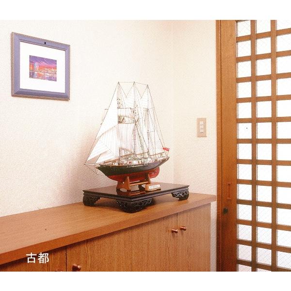 花台 木製 室内 和室 古都 黒丹調 15号 日本製 : e雑貨yume - 通販