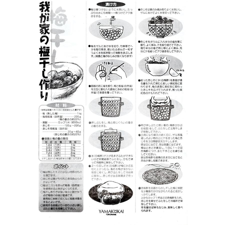 梅干し 甕 陶器 蓋付 半胴 瓶 2号 2升 青梅 2kg 3.6L 亀 かめ カメ