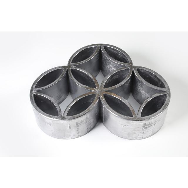 生け花用剣山 ゴム付 七宝 つづみ型 三つ輪 107×90mm 鉛 花 生け花用剣山 ゴム付 七宝 つづみ型 三つ輪 107×90mm 鉛 花