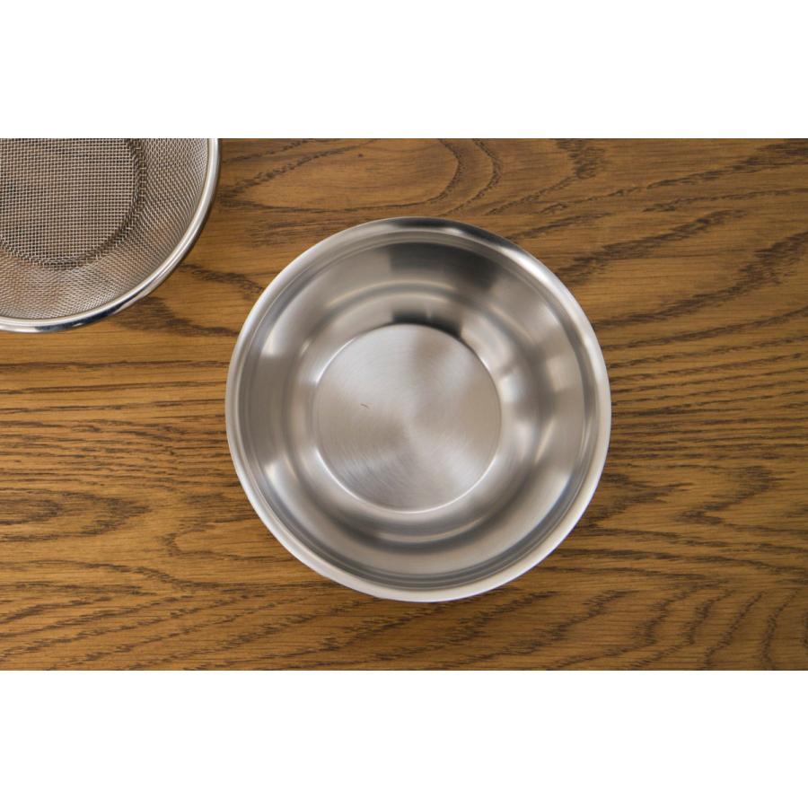 京都活具 日本製 ステンレス ボウル ザル 二点 セット 21cm 深型 深い