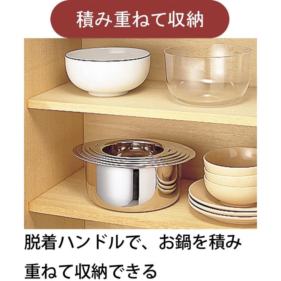 宮崎製作所 (旧式ハンドル)十得鍋 ソースポット16・18・20cm・兼用蓋2