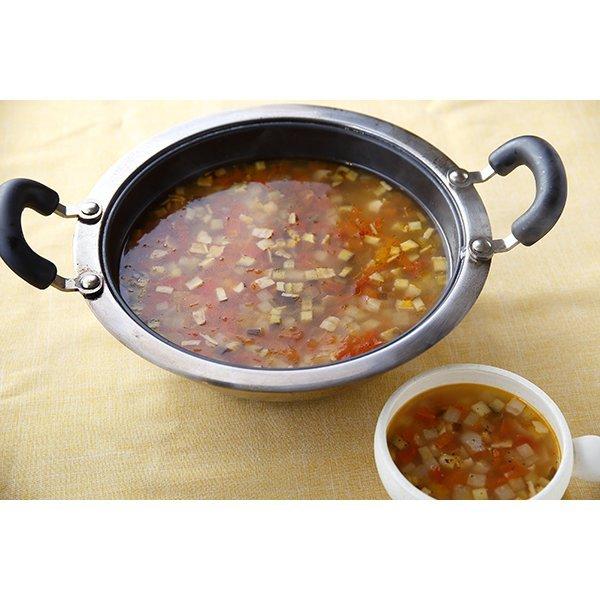 マイヤー ホットポット 26cm ステンレス製 土鍋風 両手鍋 IH対応 マイヤー ホットポット 26cm ステンレス製 土鍋風 両手鍋 IH対応