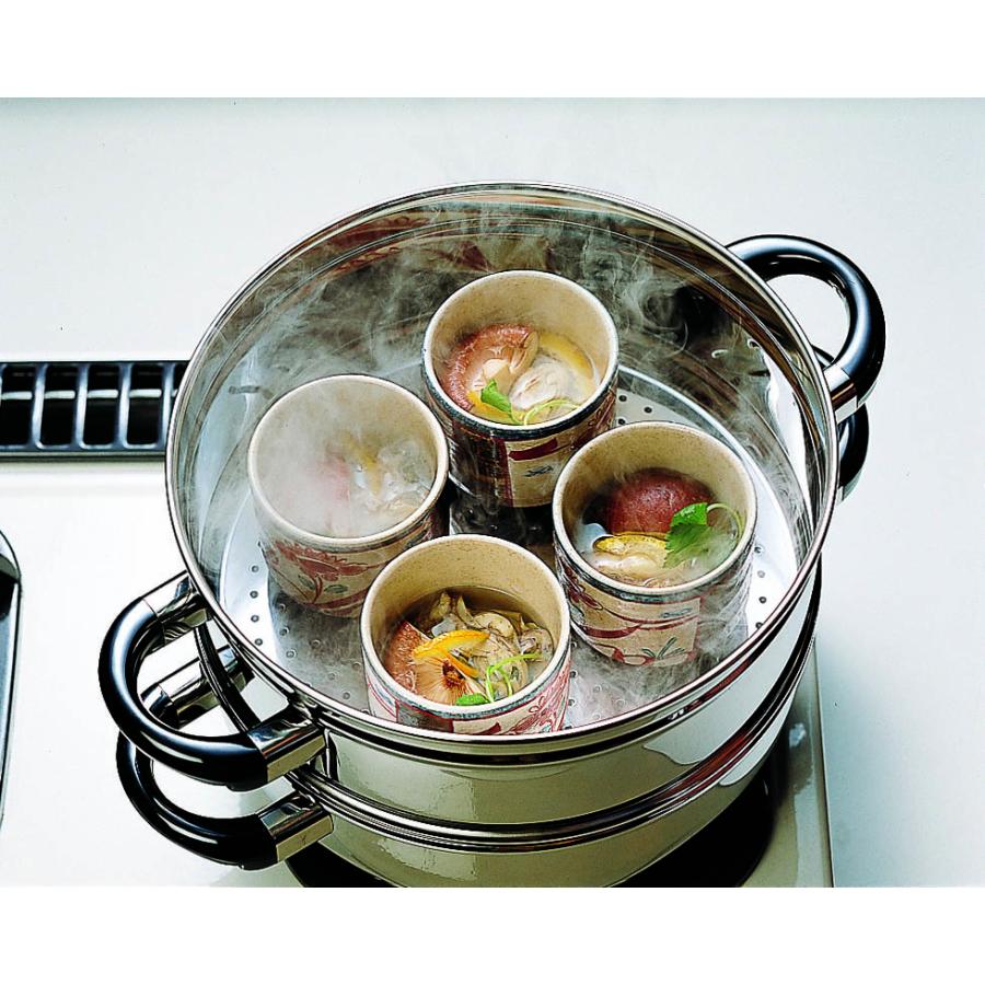 日本製 宮崎製作所 オブジェ 蒸し器 （取手あり) 22cm用 : e雑貨yume