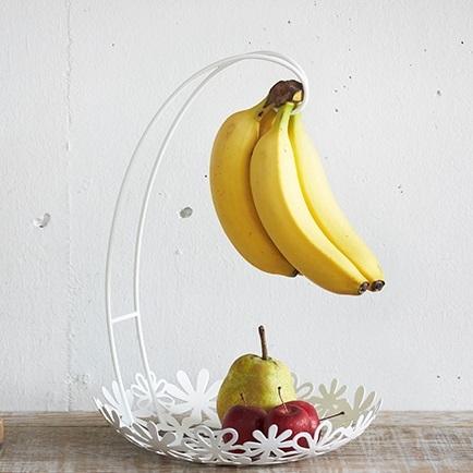 山崎実業 フルーツバスケット バナナスタンド付き おしゃれ かわいい