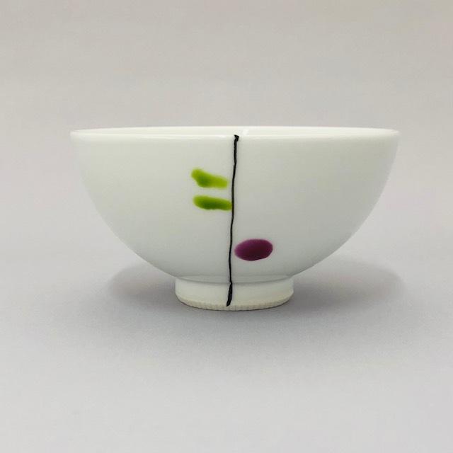 カロリーセーブ碗 オリーブ 9.5cm 小さい 小さめ お茶碗 茶碗 飯碗