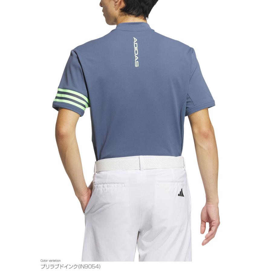 アディダス ゴルフ adidas Golf ゴルフウエア メンズ 半袖モックネックシャツ 「 IKK67 」 吸汗速乾 2024春夏モデル｜ezaki-g｜09