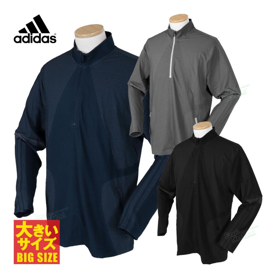 adidas Golf アディダスゴルフ 春夏ウエア 長袖ハーフジップレイヤー 「IWS16」 ビッグサイズ EZAKI NET GOLF - 通販 - PayPayモール