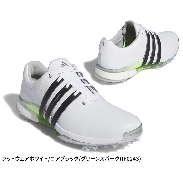adidas BOOST ゴルフシューズ ホワイト/ライム24.0cm adidas Tour360 24 BOOST Golf Shoes White/Black/Green - Carl's Golfland