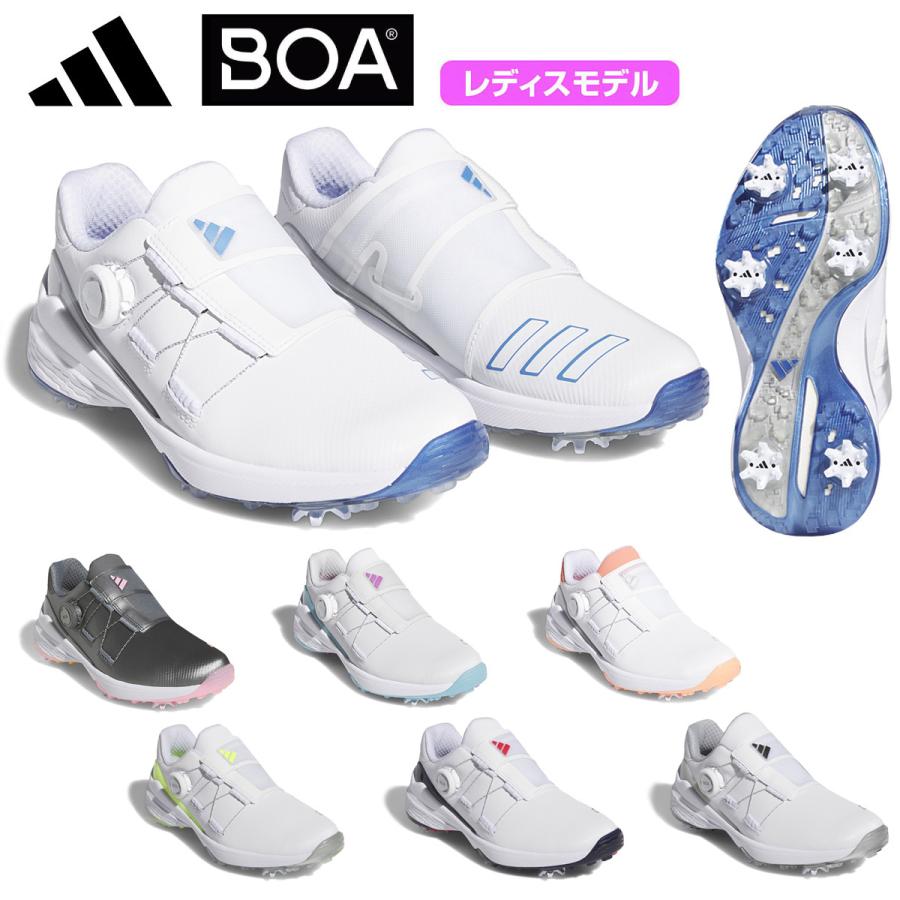 ✨超美品✨ adidas Golf ZG23 BOA レディース シューズ 23 adidas Womens ZG23 BOA Golf Shoes Cloud White/Blue Fusion