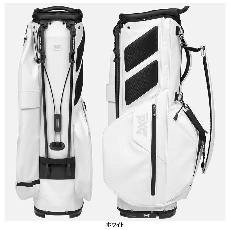 【即発送】PXG キャディバッグ ゴルフバッグ スタンド型 ホワイト 6分割 PXG ピーエックスジー 正規品 Deluxe ハイブリッド スタンドバッグ