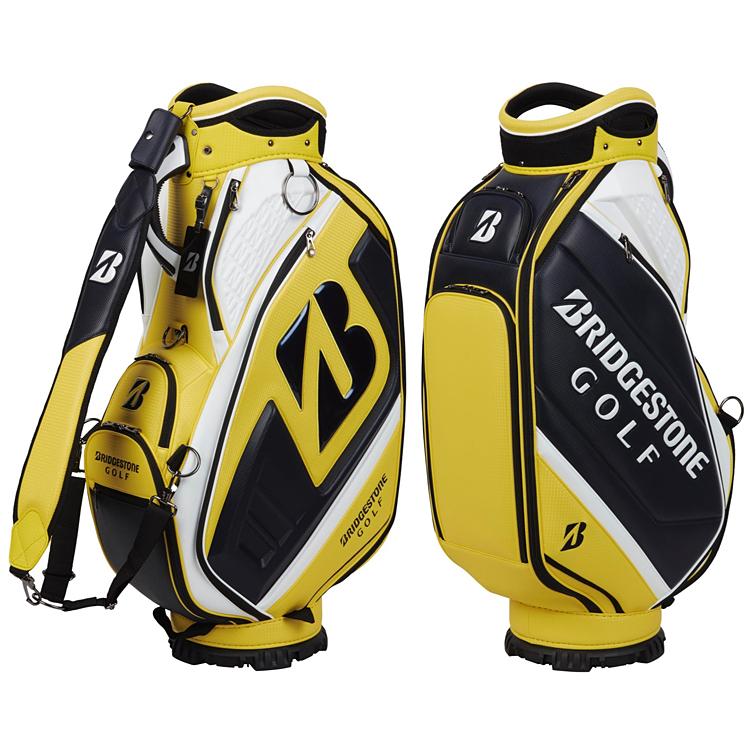 BRIDGESTONE GOLF キャディバッグ 黒/黄　ブリヂストン BRIDGESTONE GOLF ブリヂストンゴルフ 日本正規品 ツアーレプリカ