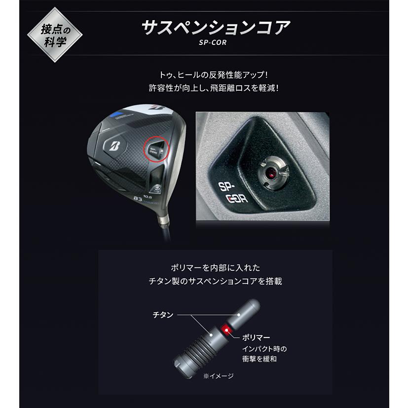 BRIDGESTONE GOLF ブリヂストンゴルフ 日本正規品 B3MAX Dドライバー VANQUISH BS40 for MAXカーボンシャフト 2024新製品 「 3DPB1W 」｜ezaki-g｜06